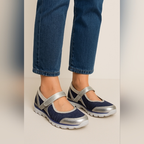 Propet Onalee Blue/ Silver Propet Stylish Mary Jane Shoes Size 6 - Picture 10 of 10